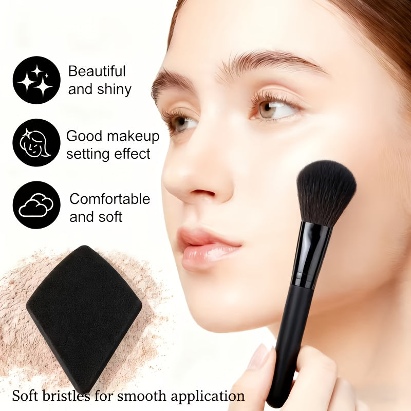 13pcs High-Quality Black Makeup Brush Set - MUA Recommended for Christmas and Halloween, Premium Makeup Brush Kit with Case, Glamorous Shimmer Makeup Brushes, Makeup Gift Set, Sparkling Brushes, Beauty Essential, Elegant Desi