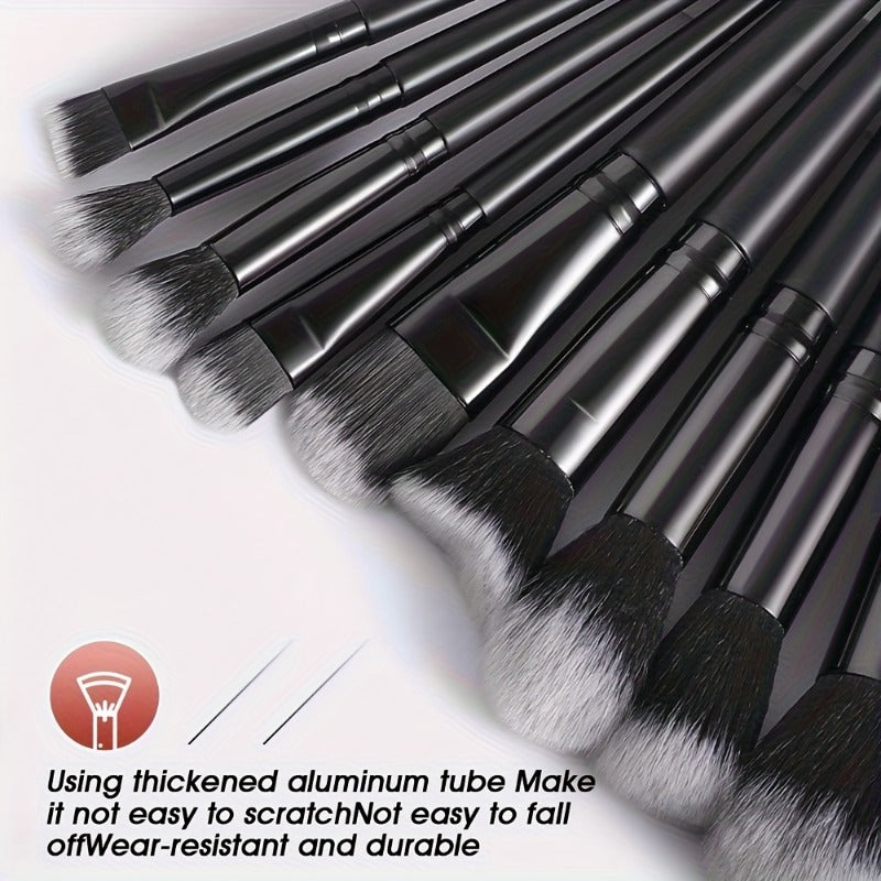 13pcs High-Quality Black Makeup Brush Set - MUA Recommended for Christmas and Halloween, Premium Makeup Brush Kit with Case, Glamorous Shimmer Makeup Brushes, Makeup Gift Set, Sparkling Brushes, Beauty Essential, Elegant Desi