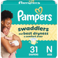 Pampers Swaddlers Baby Diapers Size Newborn, 31 Count