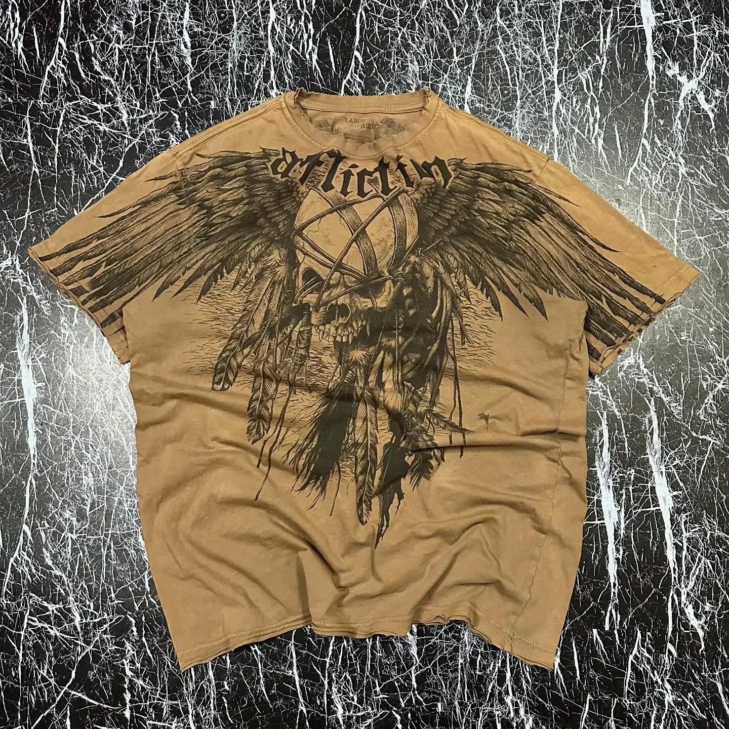 Y2K American Skull Pattern Long Sleeved T Shirt Fashion Round Neck Oversized T Shirt New Mens Womens Casual Gothic Clothing Tops