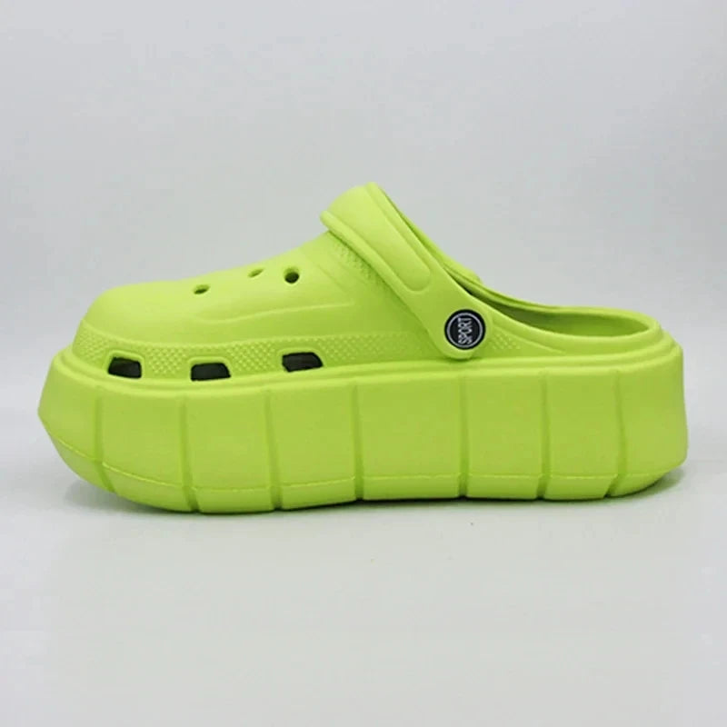 6cm DIY Platform Slippers Summer Women's Sandals Wedges Ladies Outdoor Clogs Thick Street Beach Slides Girls Garden Shoes