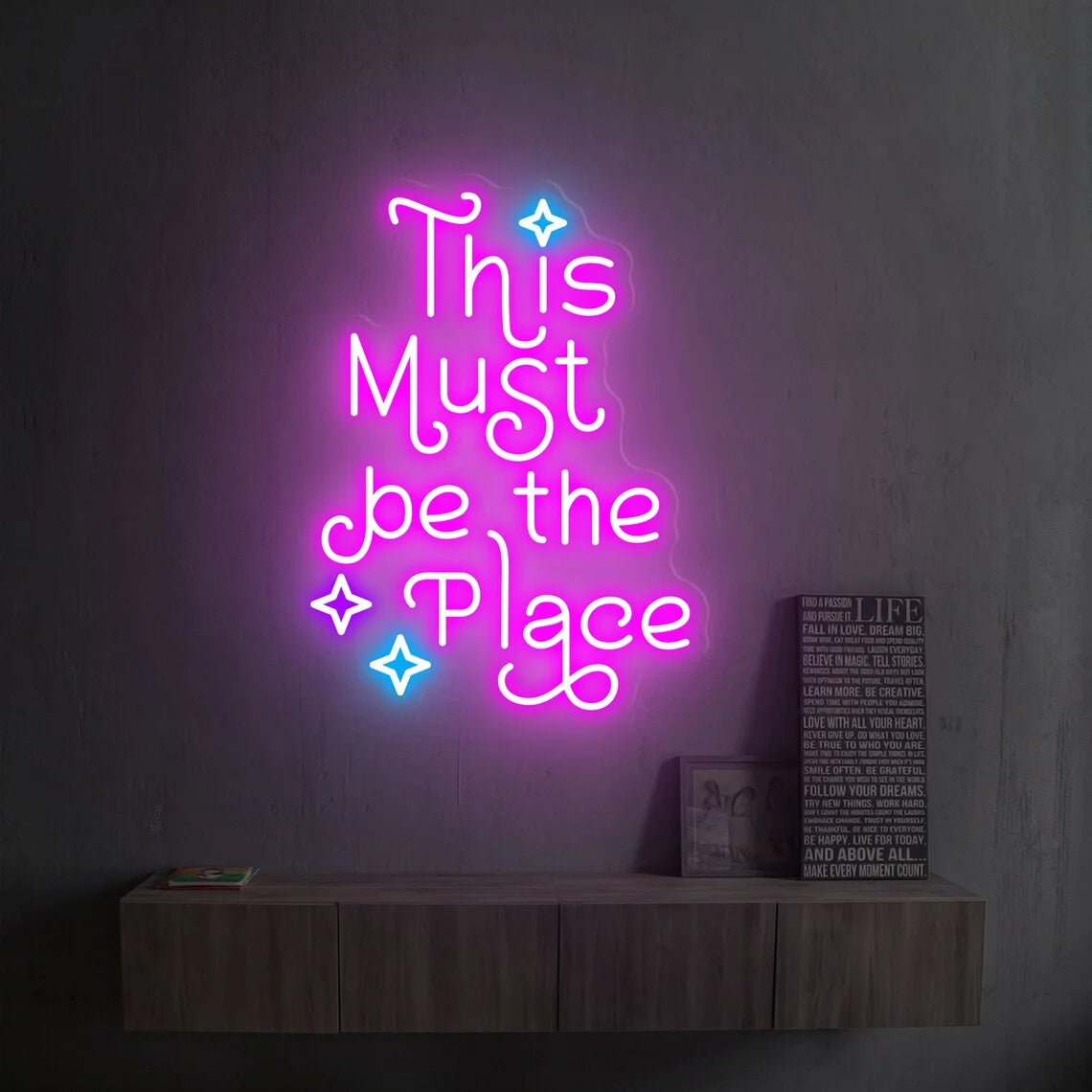 This Must Be The Place Neon Sign Custom Led Sign for Shop Store Bar Club Game Room Wall Decoration Home Art Neon