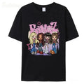 Fashion Bratz Y2k T-shirt Women's Cartoon Printed Harajuku Top 2024 Summer Girls Fashion Short Sleeve Aesthetic Neutral T-shirt