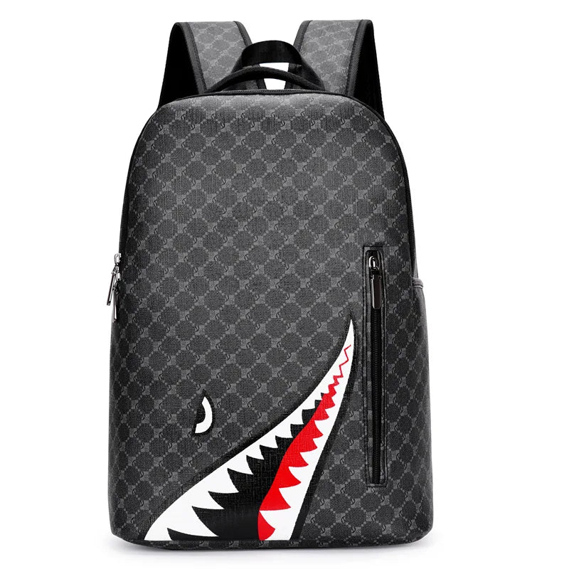 Stylish Men's Plaid Laptop Backpack - 15 Inch Computer Bag for High School College, Durable Casual Daypack Rucksack