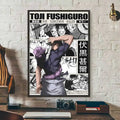 Kaisen Fushiguro Toji Anime Poster HD Art Sticky Wall Waterproof Home Living Room Bedroom Bar Aesthetic Decoration