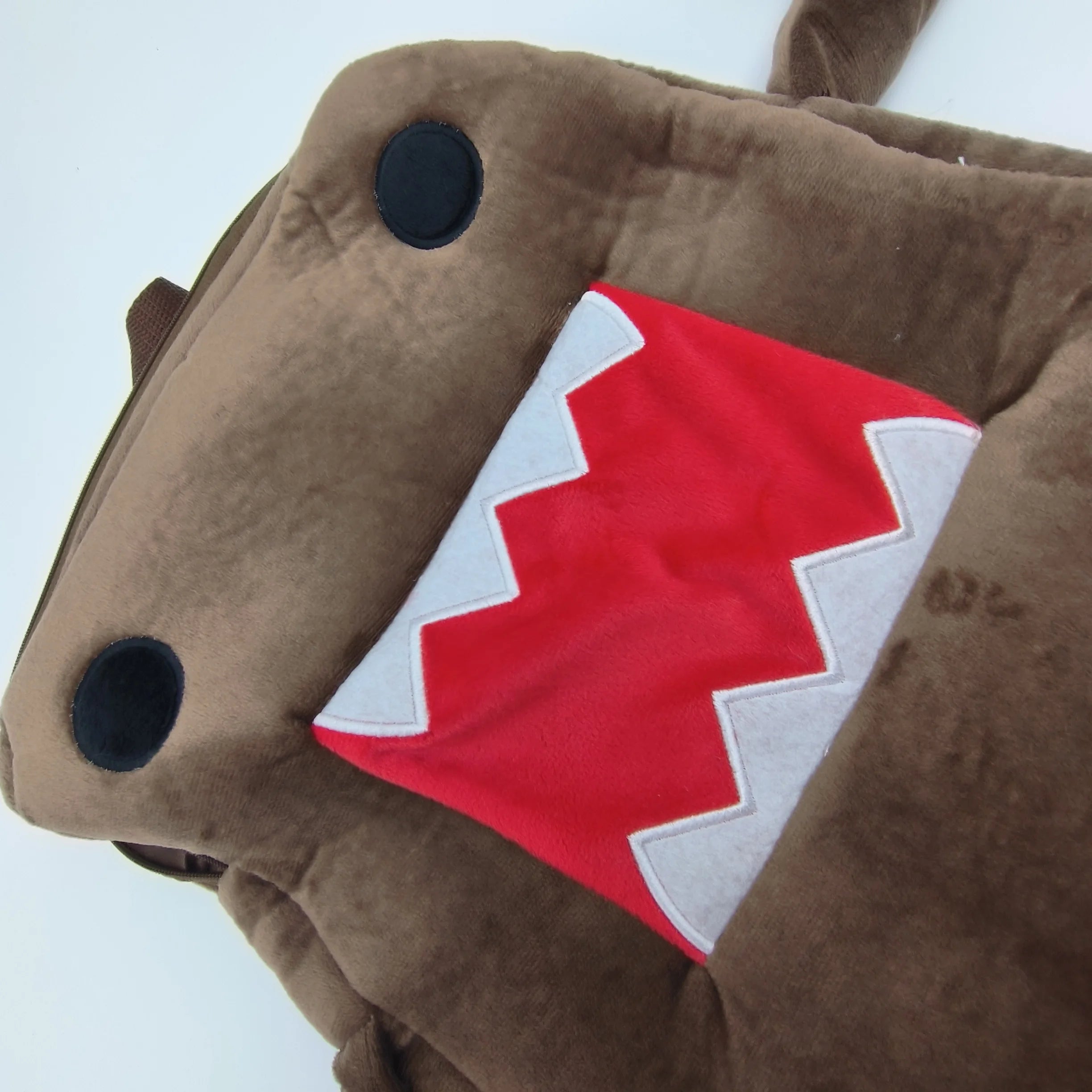 Domo Kun Plush Backpack Women Men Brown Stuffed Bag Cute Small Shoulder Messenger Bag