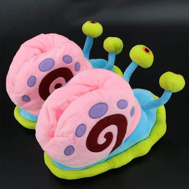 Funny Snail Slippers Cartoon Warm Indoor Home Cotton Shoes Men's and Women's Winter Anti slip
