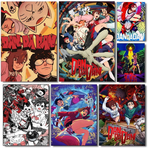 1PC Classic Anime Dandadan Poster Self-adhesive Art Waterproof Paper Sticker Coffee House Bar Room Wall Decor