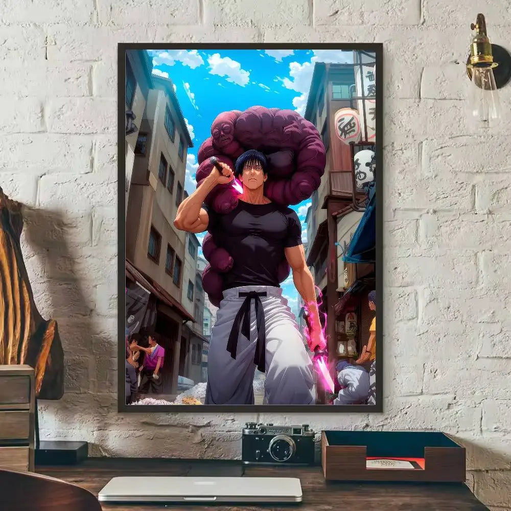 Kaisen Fushiguro Toji Anime Poster HD Art Sticky Wall Waterproof Home Living Room Bedroom Bar Aesthetic Decoration