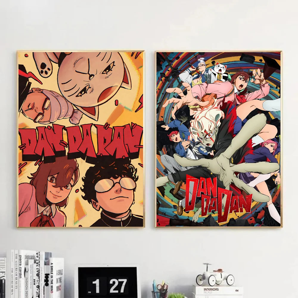 1PC Classic Anime Dandadan Poster Self-adhesive Art Waterproof Paper Sticker Coffee House Bar Room Wall Decor