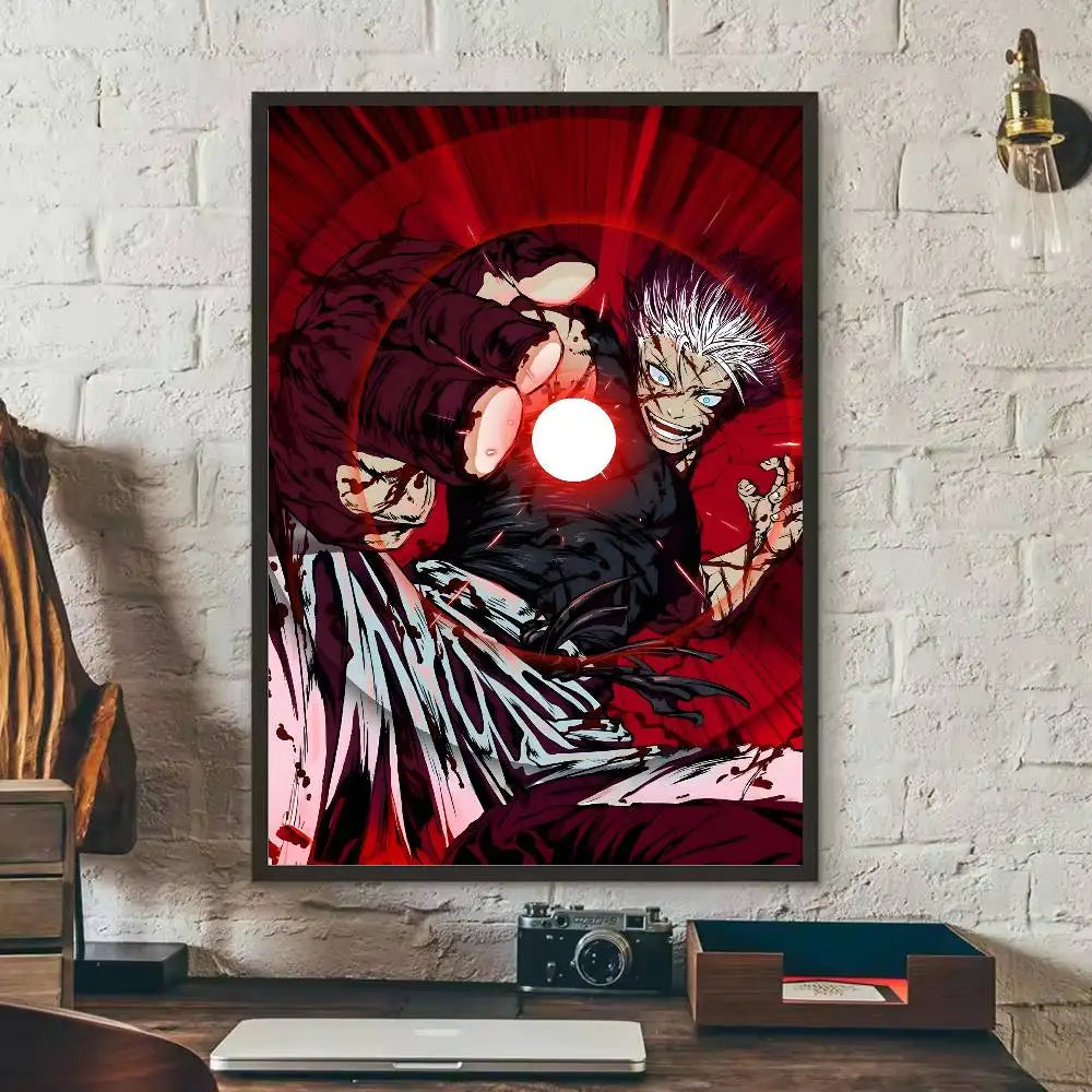 Kaisen Fushiguro Toji Anime Poster HD Art Sticky Wall Waterproof Home Living Room Bedroom Bar Aesthetic Decoration