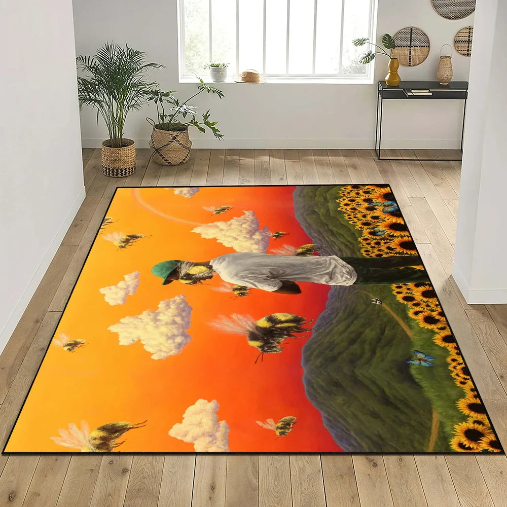 Rapper Tyler The Creator Door Mat Entrance Non-slip Washable Kitchen Carpet Living Room Hallway Rug Bathroom Decoration