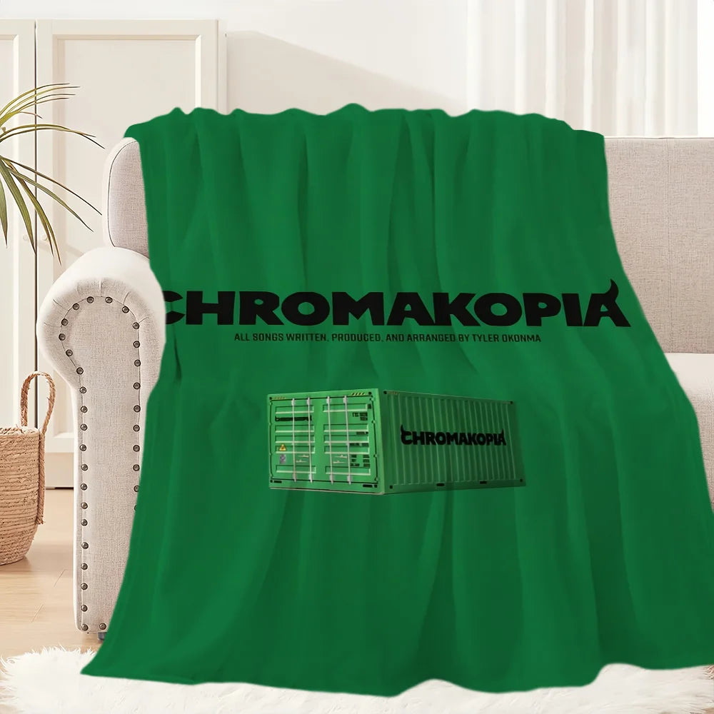 Singer T-Tyler The C-Creator Chromakopia Blanket Plush Nap Sofa rug for Living Room Office Bed Birthday Home Travel Kid Gifts