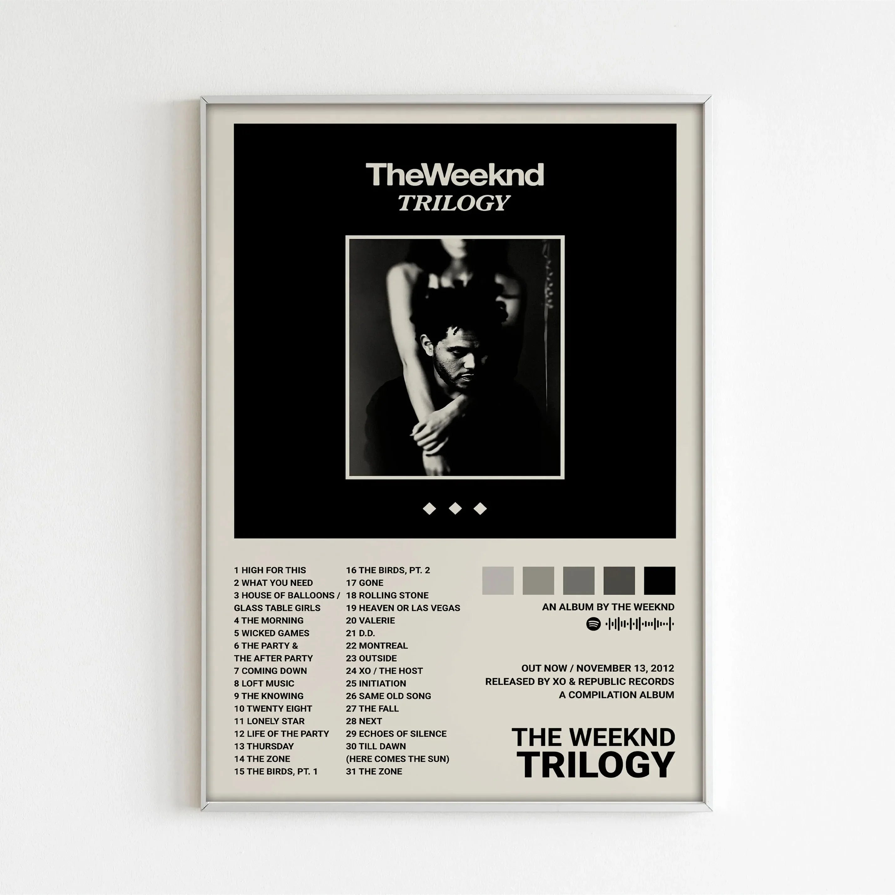Hip Hop Print Posters Music Album Star The Weeknd For Living Room Canvas Painting Art Home Decoration Wall Decor Picture Gift