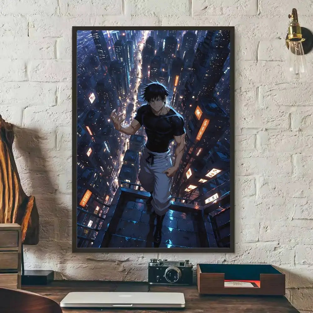 Kaisen Fushiguro Toji Anime Poster HD Art Sticky Wall Waterproof Home Living Room Bedroom Bar Aesthetic Decoration