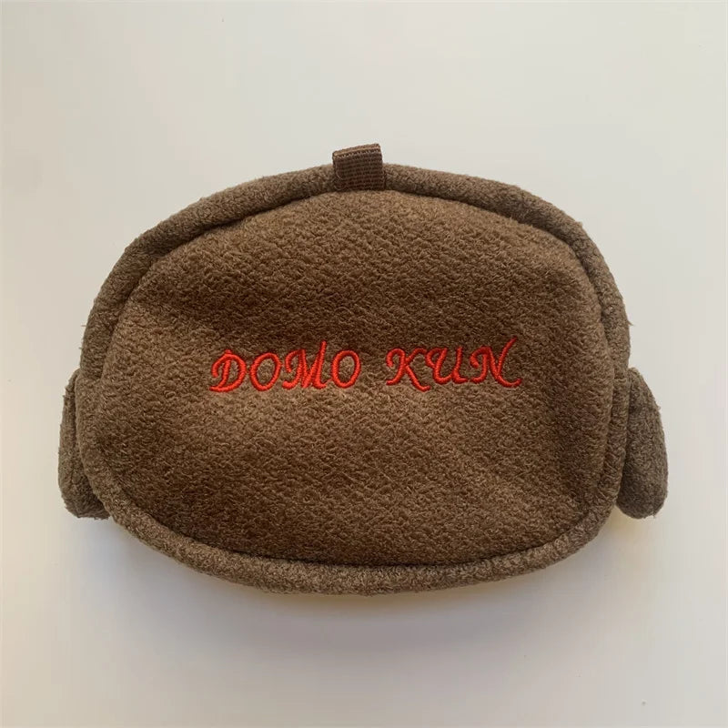 Domo Kun Plush Multi Storage Bag Makeup Organizer Pouch Kawaii Cute Coin Purse Wallet Cosmetic Bags Beauty Vanity Case