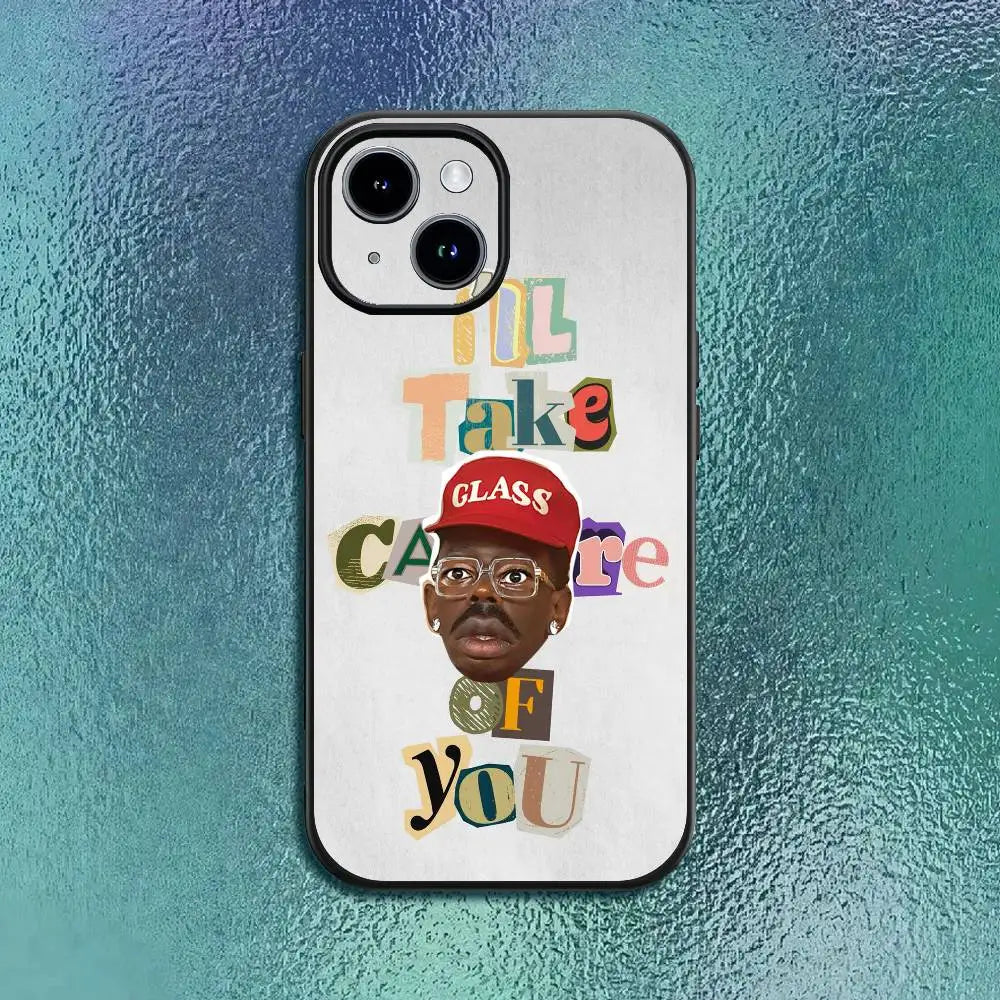 Tyler rapper the hot creator Phone Case For IPhone 17 12 13 14 15 16Pro Max  Plus Classic black soft shell