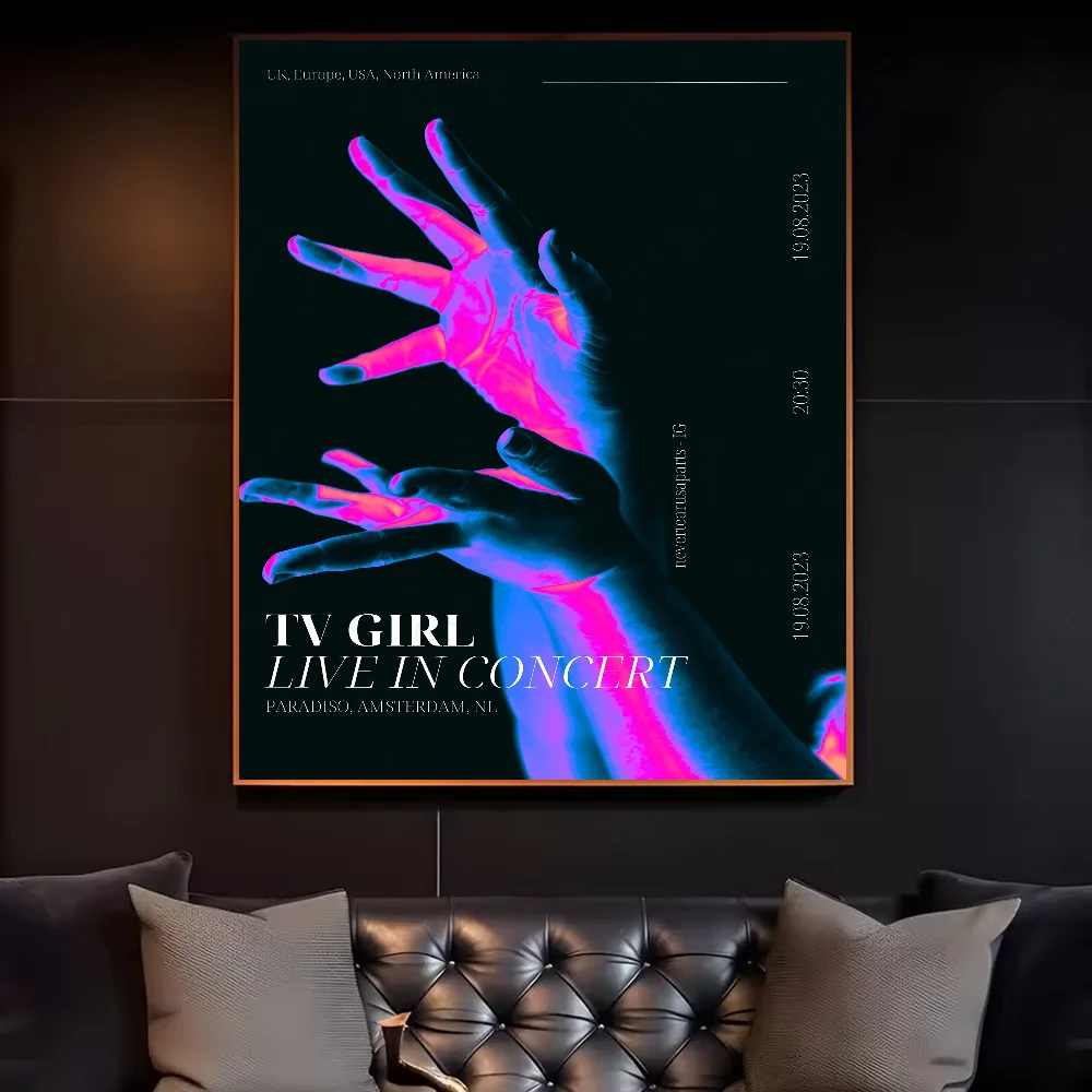 Tv Girl French Exit Lovers Rock Poster HD art canvas painting home living room bedroom bar aesthetic decoration