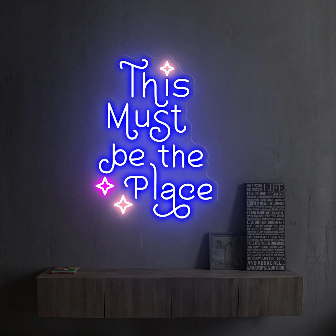 This Must Be The Place Neon Sign Custom Led Sign for Shop Store Bar Club Game Room Wall Decoration Home Art Neon
