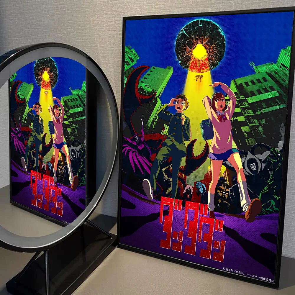 1PC Classic Anime Dandadan Poster Self-adhesive Art Waterproof Paper Sticker Coffee House Bar Room Wall Decor