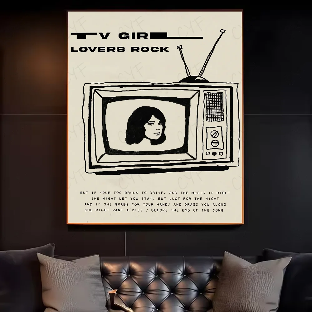 Tv Girl French Exit Lovers Rock Poster HD art canvas painting home living room bedroom bar aesthetic decoration