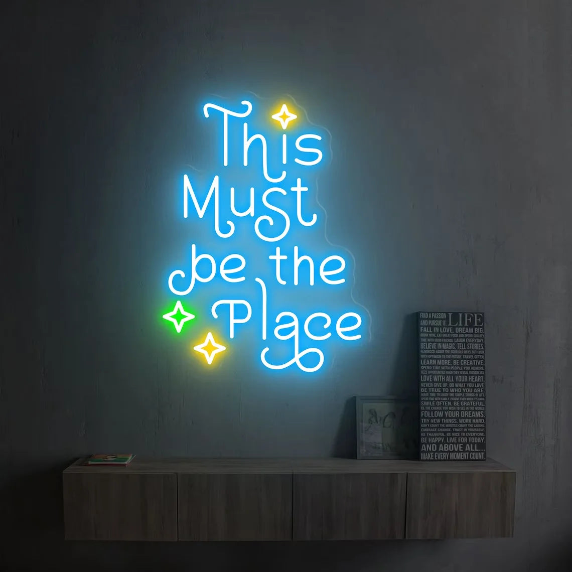 This Must Be The Place Neon Sign Custom Led Sign for Shop Store Bar Club Game Room Wall Decoration Home Art Neon