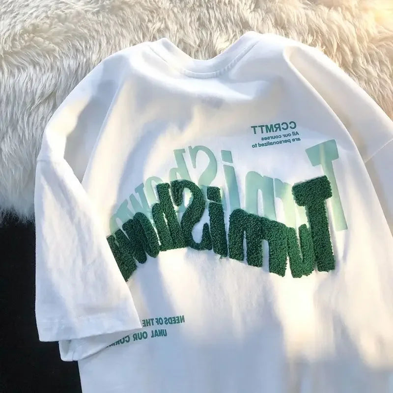 Y2K American Skull Pattern Long Sleeved T Shirt Fashion Round Neck Oversized T Shirt New Mens Womens Casual Gothic Clothing Tops