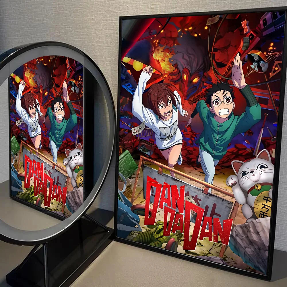 1PC Classic Anime Dandadan Poster Self-adhesive Art Waterproof Paper Sticker Coffee House Bar Room Wall Decor