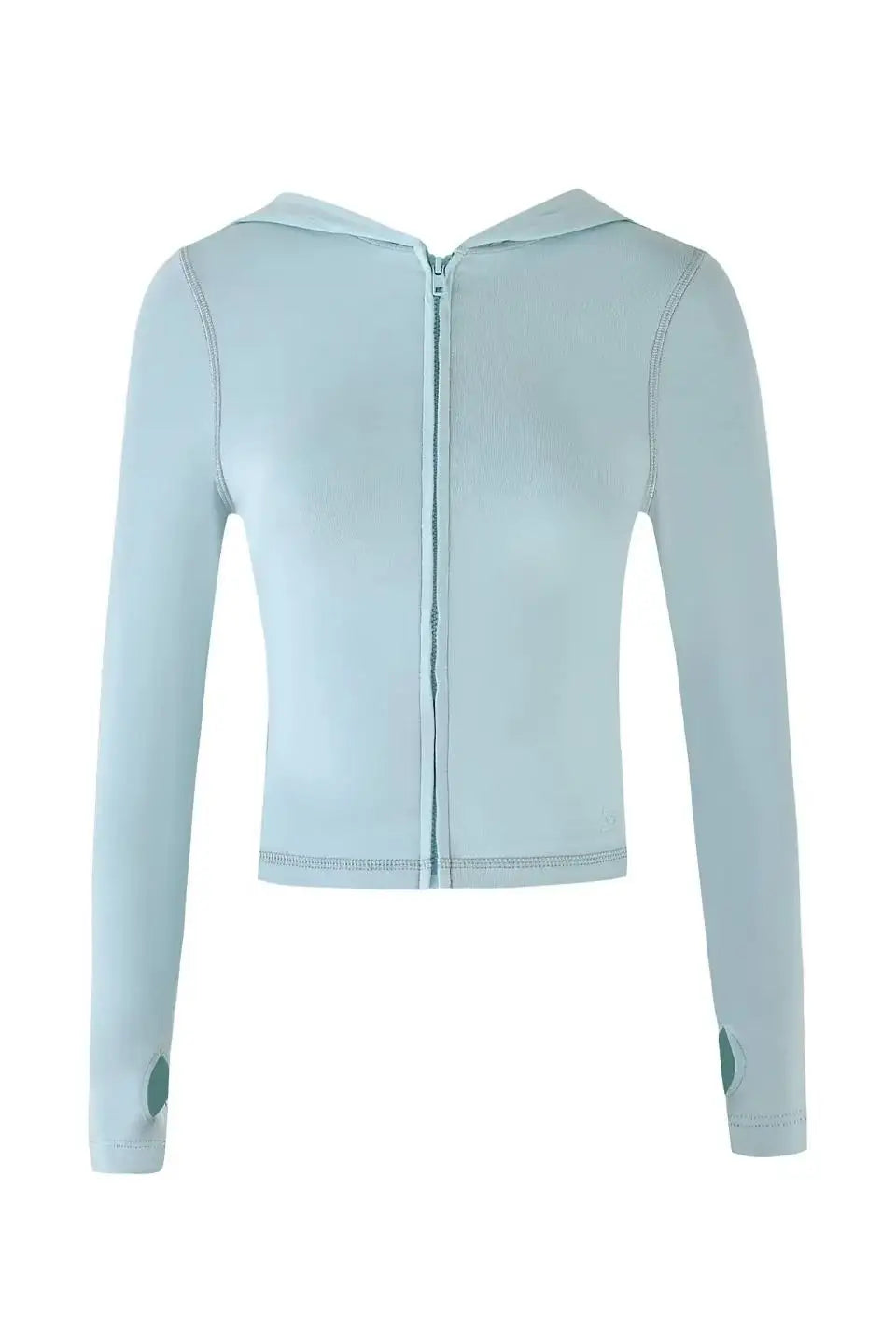 Gia regular shoulder slim-fit letter print topstitch design slim-fit hooded zip-up short jacket and pants set