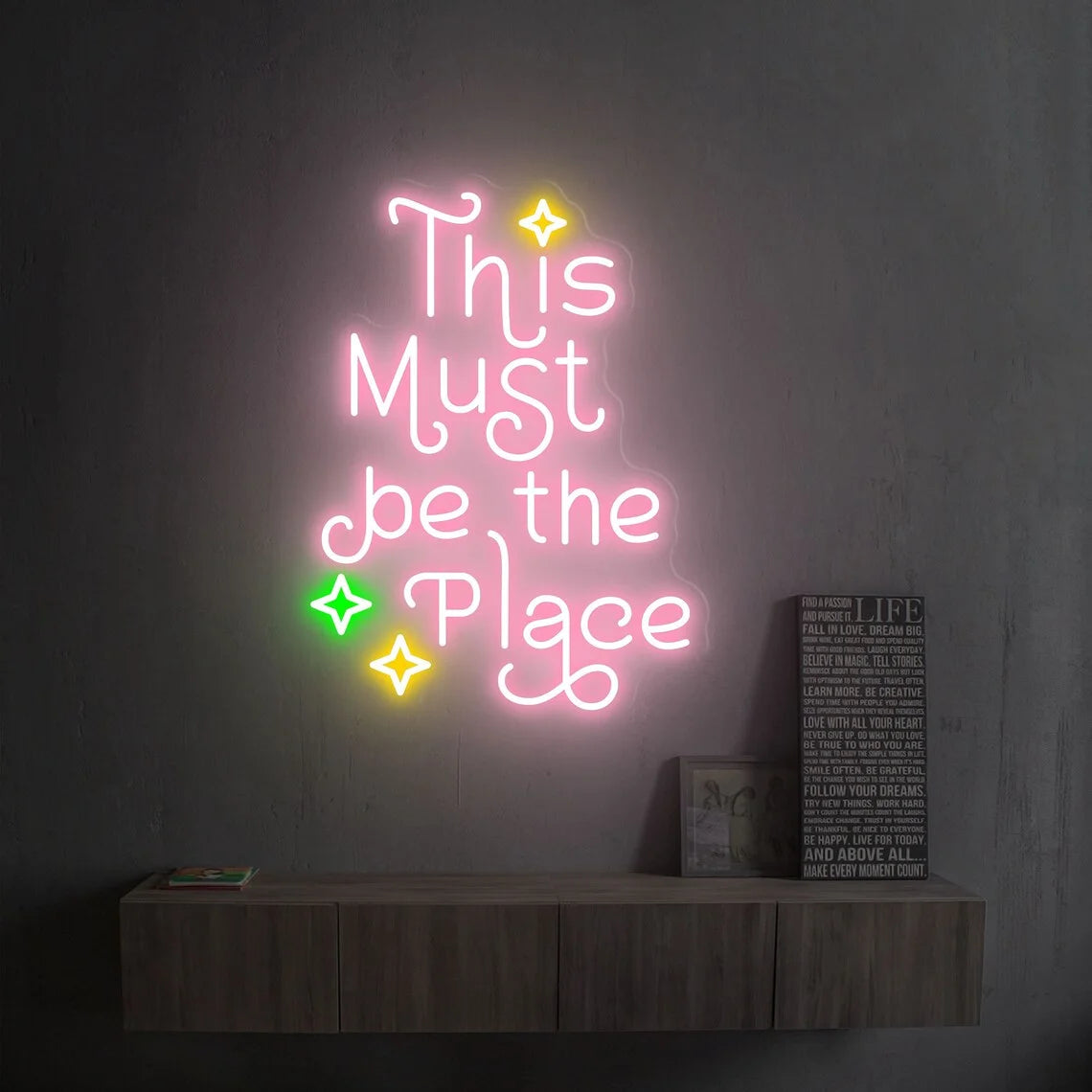 This Must Be The Place Neon Sign Custom Led Sign for Shop Store Bar Club Game Room Wall Decoration Home Art Neon