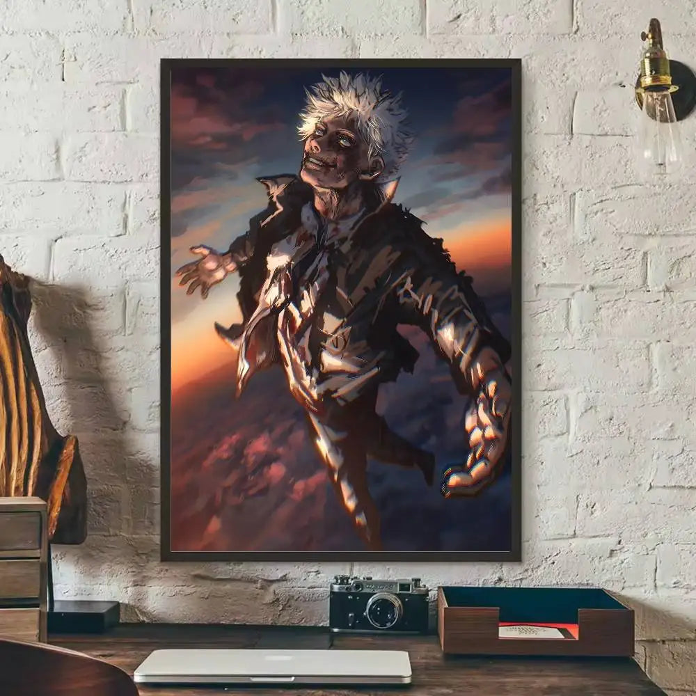 Kaisen Fushiguro Toji Anime Poster HD Art Sticky Wall Waterproof Home Living Room Bedroom Bar Aesthetic Decoration