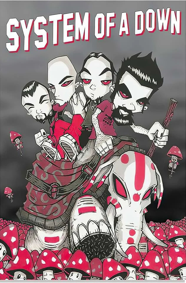 Heavy Metal Band System of A Down Posters Music Album Canvas Painting Wall Art Club Living Room Bedroom Home Office Decor Gift