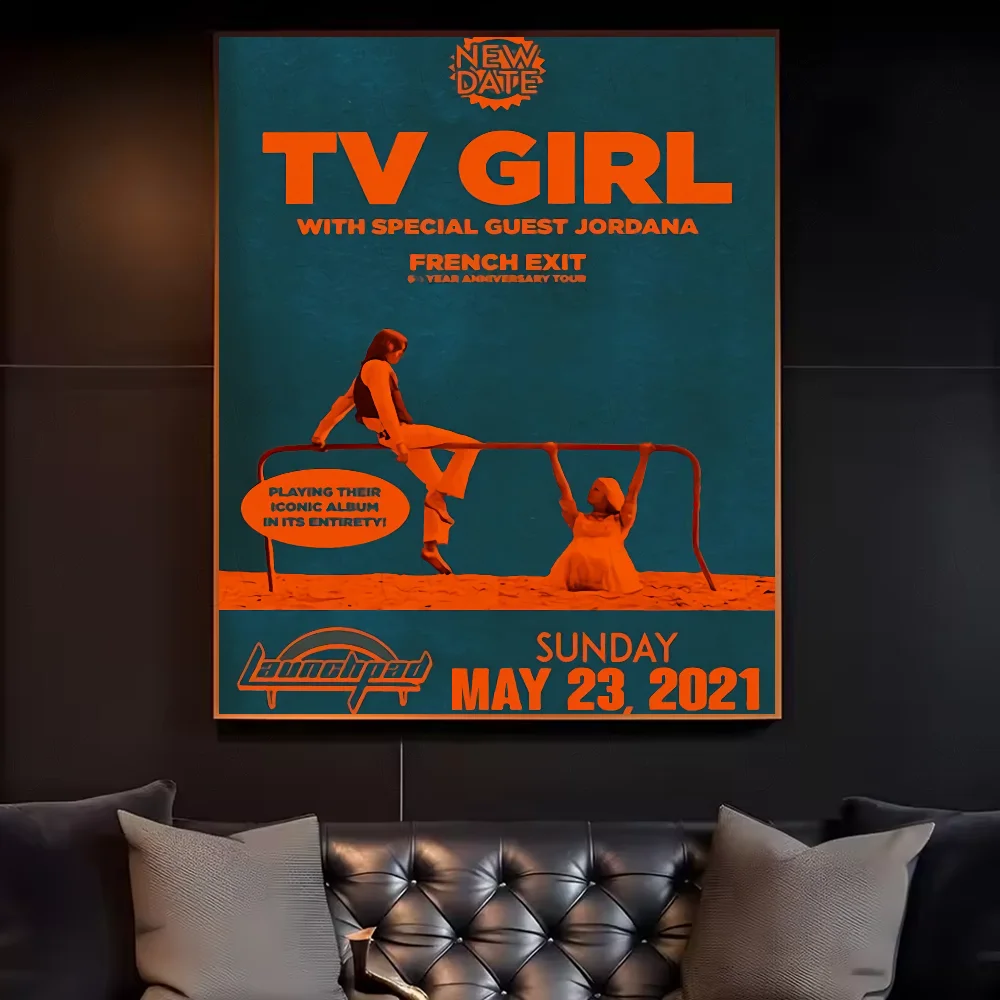 Tv Girl French Exit Lovers Rock Poster HD art canvas painting home living room bedroom bar aesthetic decoration