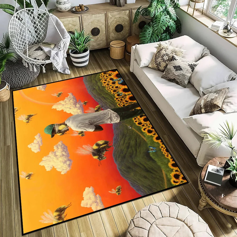 Rapper Tyler The Creator Door Mat Entrance Non-slip Washable Kitchen Carpet Living Room Hallway Rug Bathroom Decoration