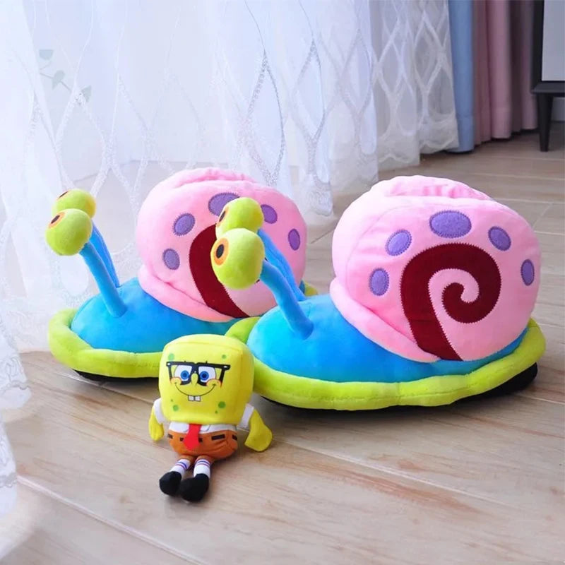 Funny Snail Slippers Cartoon Warm Indoor Home Cotton Shoes Men's and Women's Winter Anti slip