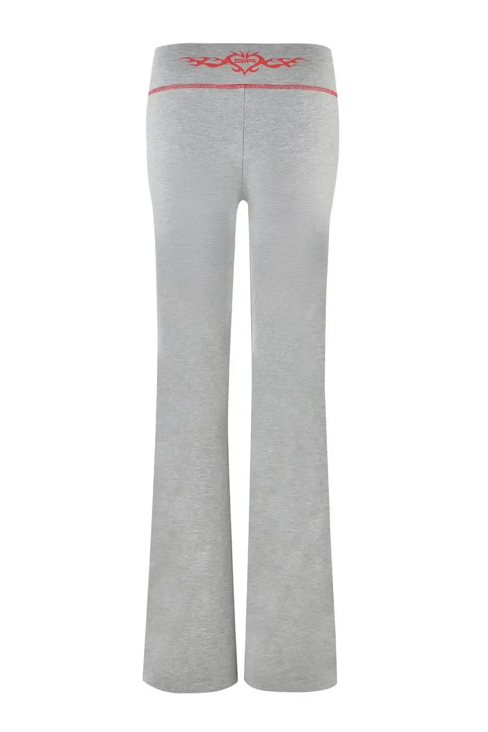 Gia regular shoulder slim-fit letter print topstitch design slim-fit hooded zip-up short jacket and pants set