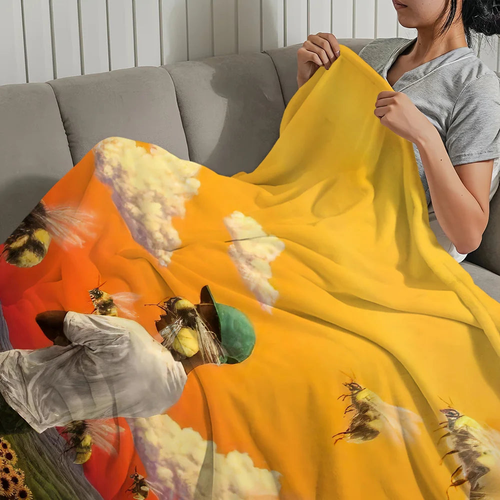 Singer T-Tyler The C-Creator Chromakopia Blanket Plush Nap Sofa rug for Living Room Office Bed Birthday Home Travel Kid Gifts