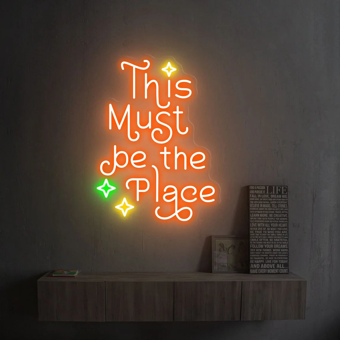 This Must Be The Place Neon Sign Custom Led Sign for Shop Store Bar Club Game Room Wall Decoration Home Art Neon