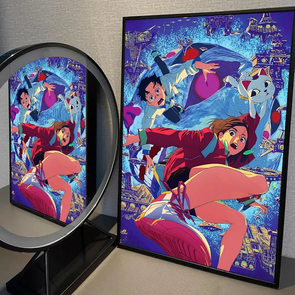 1PC Classic Anime Dandadan Poster Self-adhesive Art Waterproof Paper Sticker Coffee House Bar Room Wall Decor