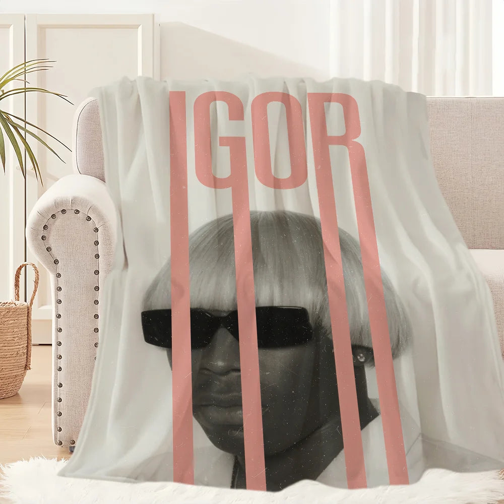 Singer T-Tyler The C-Creator Chromakopia Blanket Plush Nap Sofa rug for Living Room Office Bed Birthday Home Travel Kid Gifts