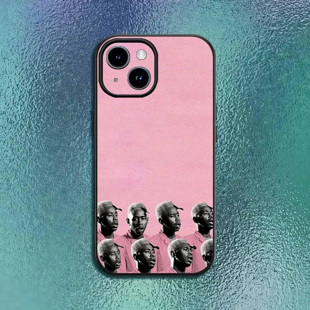 Tyler rapper the hot creator Phone Case For IPhone 17 12 13 14 15 16Pro Max  Plus Classic black soft shell