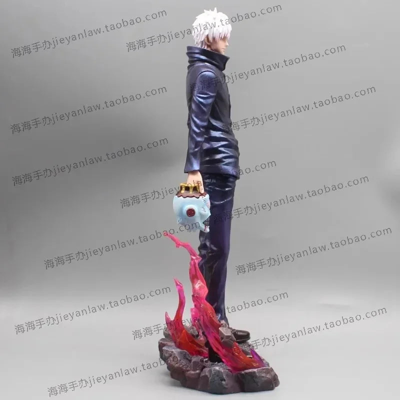 Jujutsu Kaisen Anime Figures Satoru Gojo Figure 2 Heads 2 Arms Action Figurine Statue Collection Ornament Model Christmas Gifts