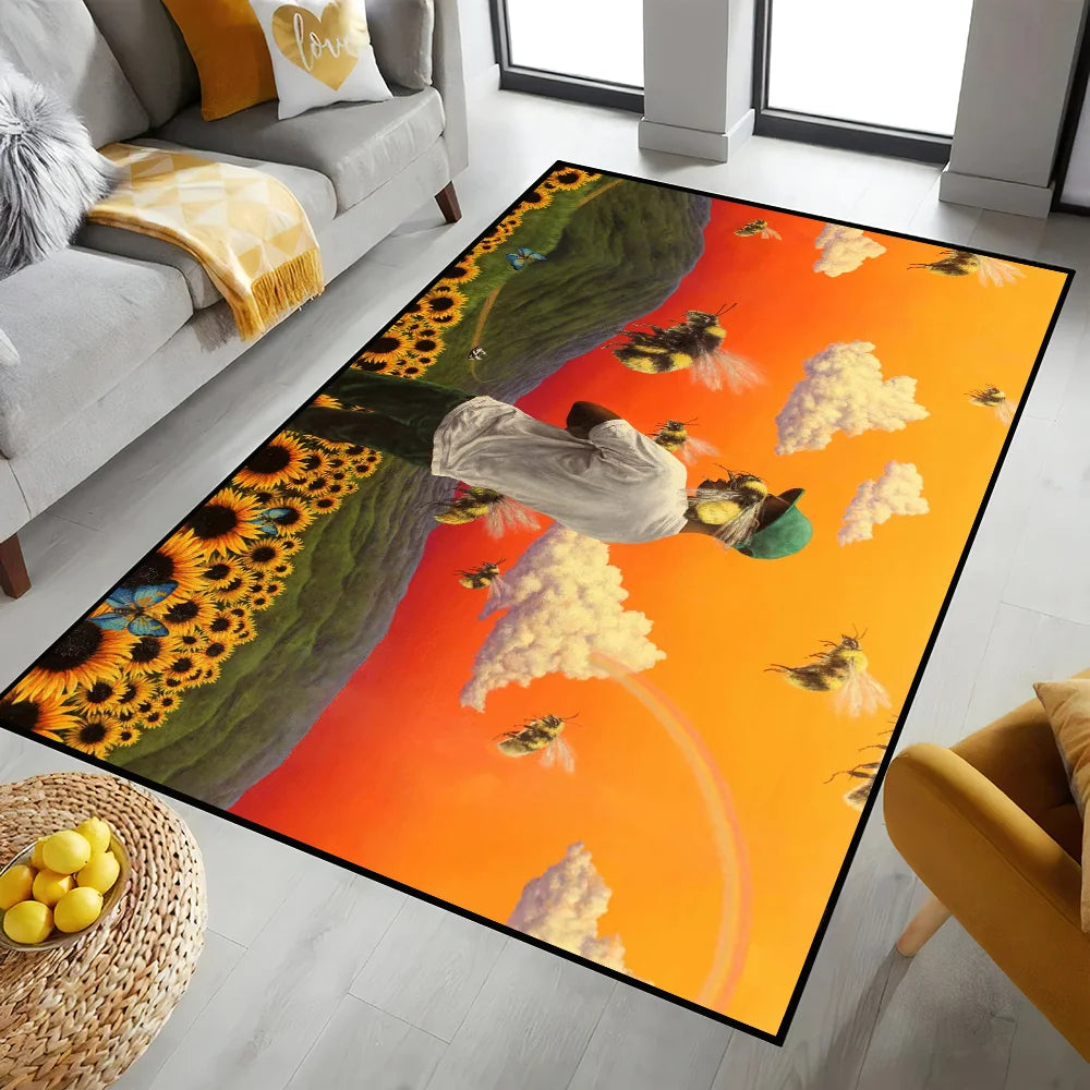 Rapper Tyler The Creator Door Mat Entrance Non-slip Washable Kitchen Carpet Living Room Hallway Rug Bathroom Decoration
