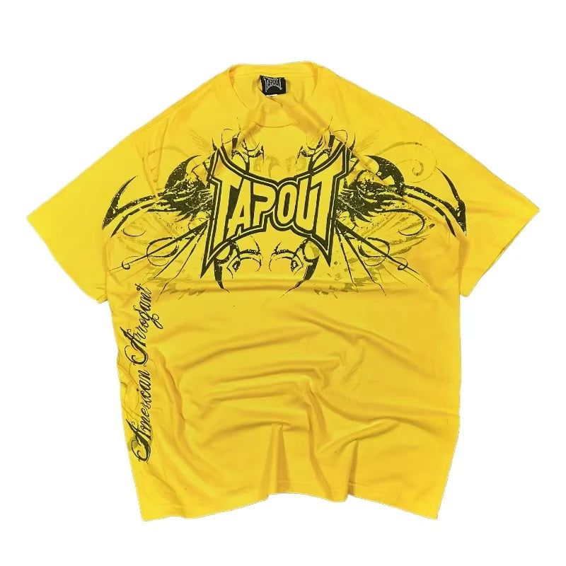 Y2K American Skull Pattern Long Sleeved T Shirt Fashion Round Neck Oversized T Shirt New Mens Womens Casual Gothic Clothing Tops