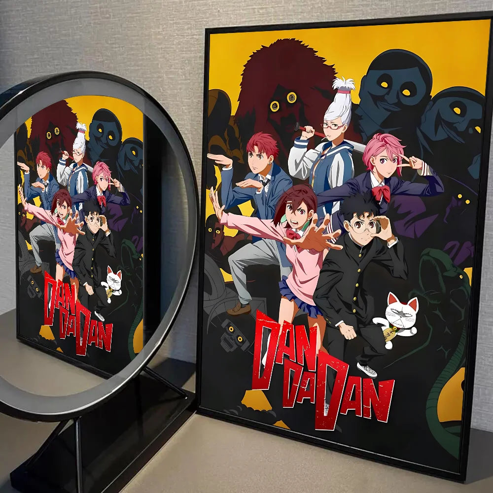 1PC Classic Anime Dandadan Poster Self-adhesive Art Waterproof Paper Sticker Coffee House Bar Room Wall Decor