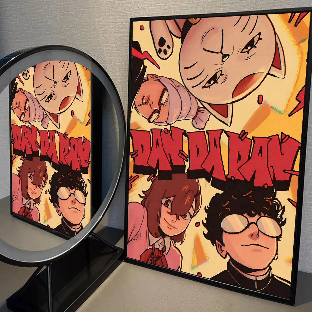 1PC Classic Anime Dandadan Poster Self-adhesive Art Waterproof Paper Sticker Coffee House Bar Room Wall Decor