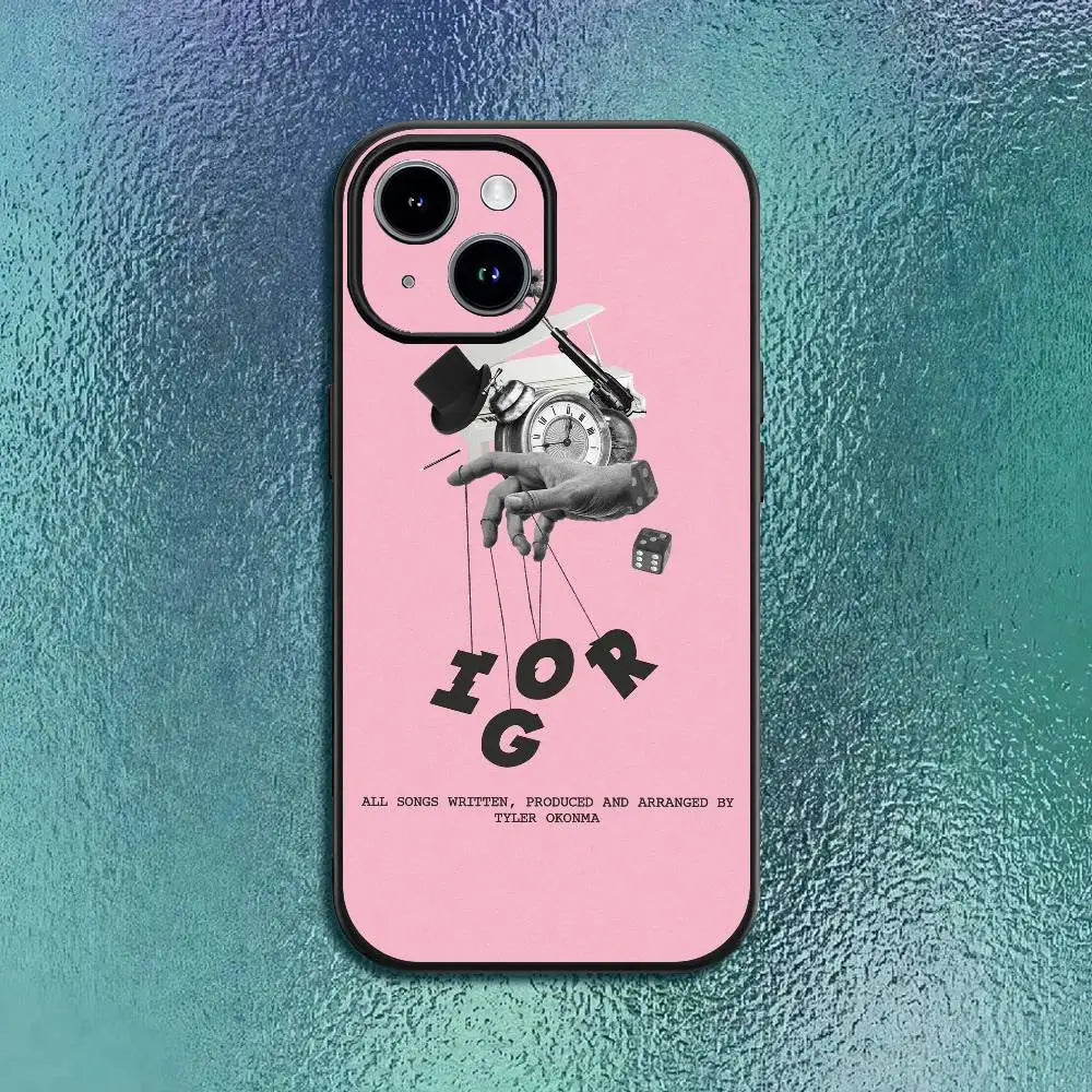 Tyler rapper the hot creator Phone Case For IPhone 17 12 13 14 15 16Pro Max  Plus Classic black soft shell